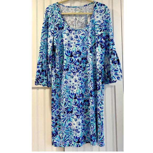 Lilly Pulitzer Dresses & Skirts - Lilly Pulitzer Carlile Dress ~ Blue & White ~ Lion